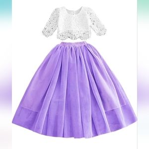 Toddler Boutique 2 Piece Formal Crop & Skirt Set
